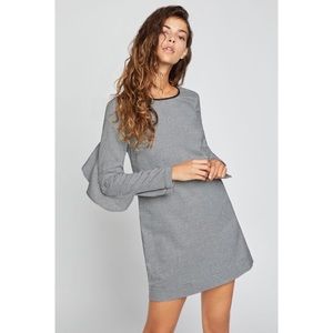BCBGeneration houndstooth shift dress black white